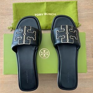 Tory Burch Double T Sport Slides